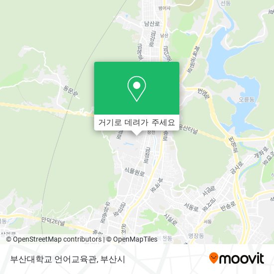 부산대학교 언어교육관 지도