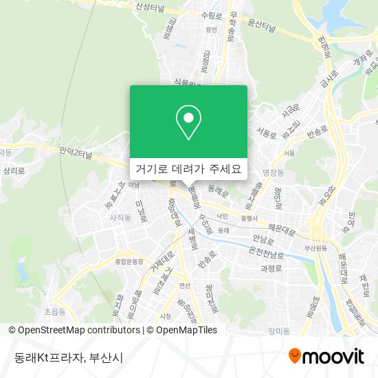 동래Kt프라자 지도