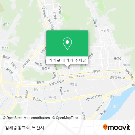 김해중앙교회 지도