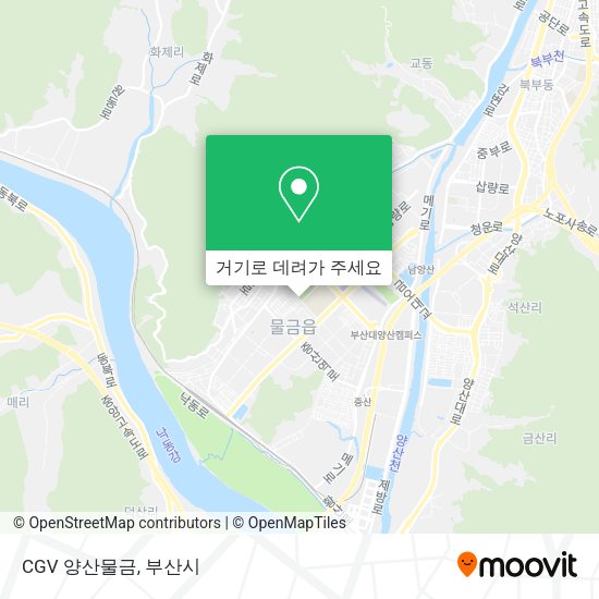 CGV 양산물금 지도