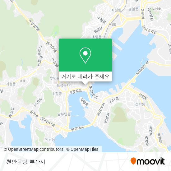 천안곰탕 지도