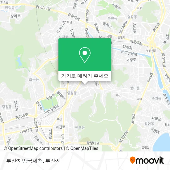 부산지방국세청 지도