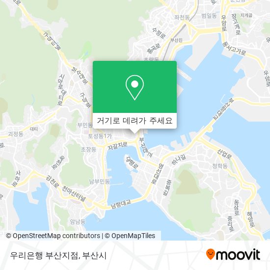 우리은행 부산지점 지도