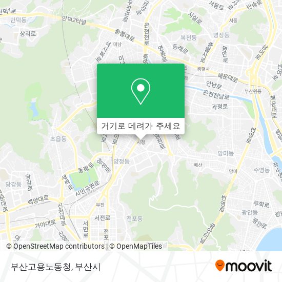 부산고용노동청 지도