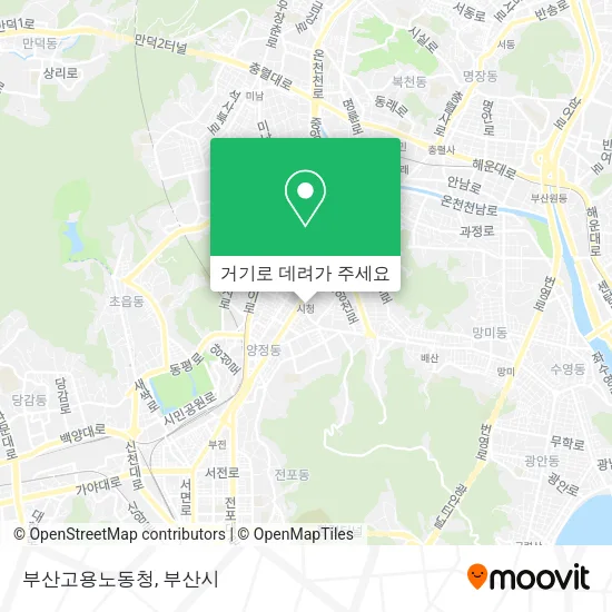 부산고용노동청 지도