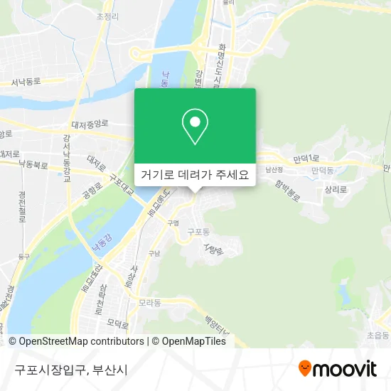 구포시장입구 지도
