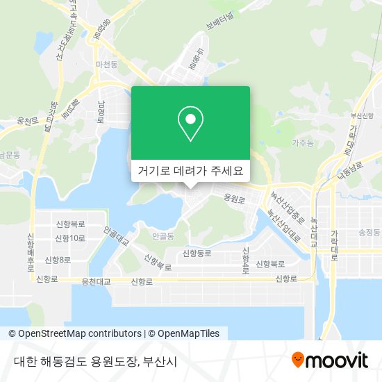 대한 해동검도 용원도장 지도