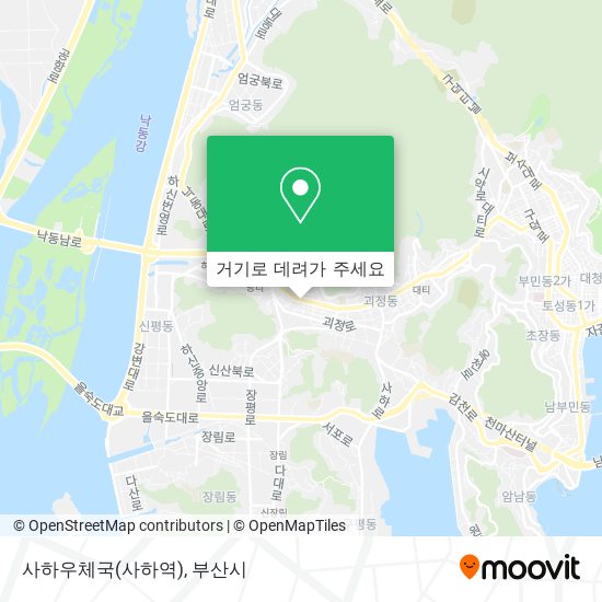 사하우체국(사하역) 지도