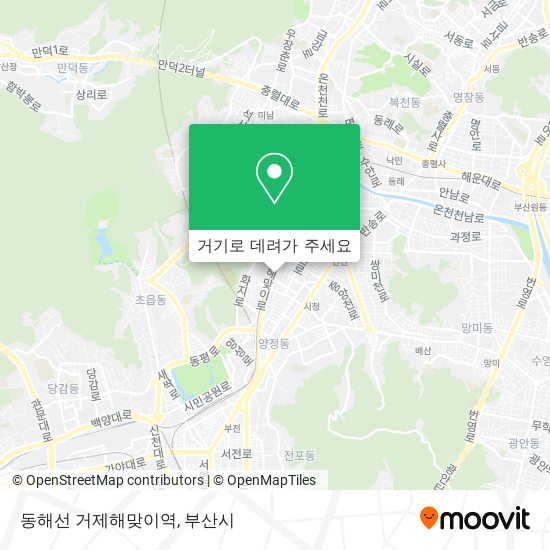 동해선 거제해맞이역 지도