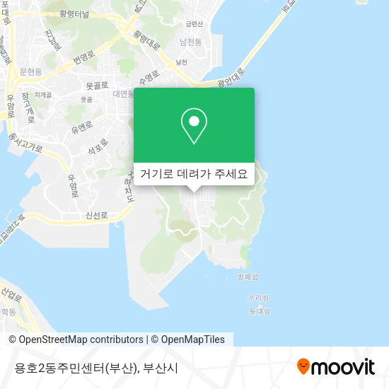 용호2동주민센터(부산) 지도