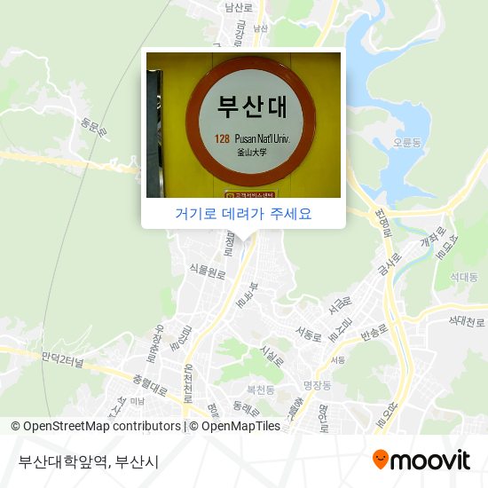 부산대학앞역 지도