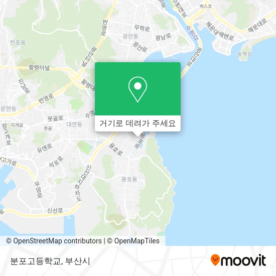 분포고등학교 지도