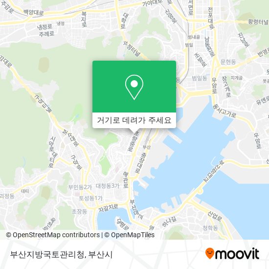 부산지방국토관리청 지도