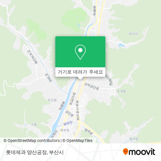 롯데제과 양산공장 지도