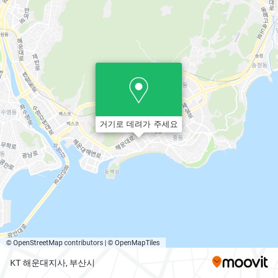 KT 해운대지사 지도