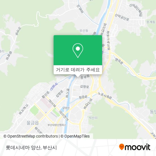 롯데시네마 양산 지도