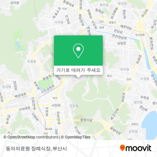 동의의료원 장례식장 지도