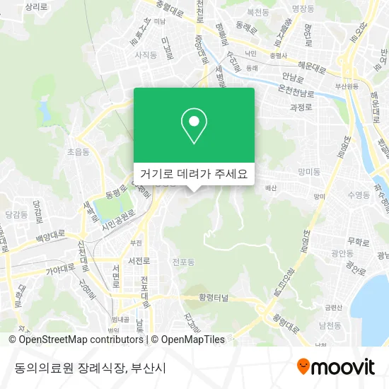 동의의료원 장례식장 지도
