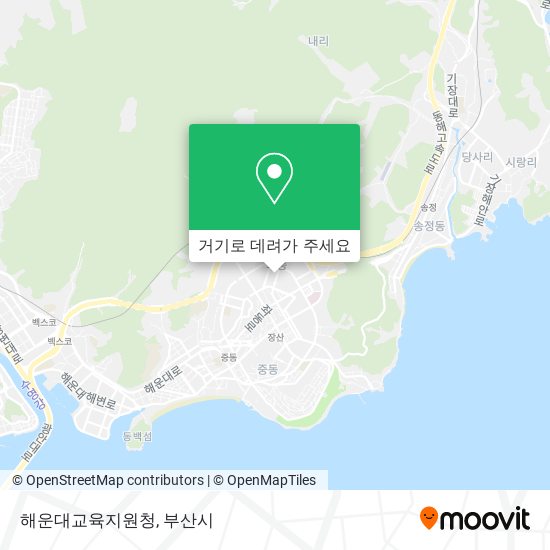 해운대교육지원청 지도