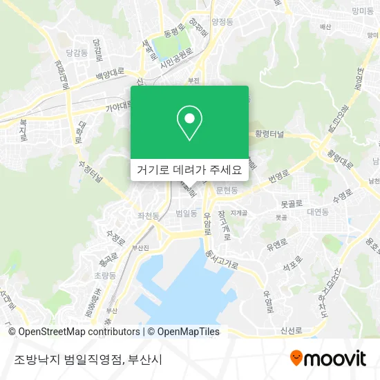 조방낙지 범일직영점 지도