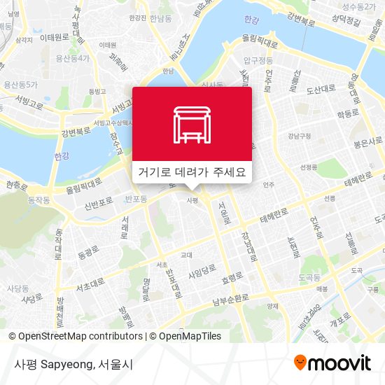 사평 Sapyeong 지도