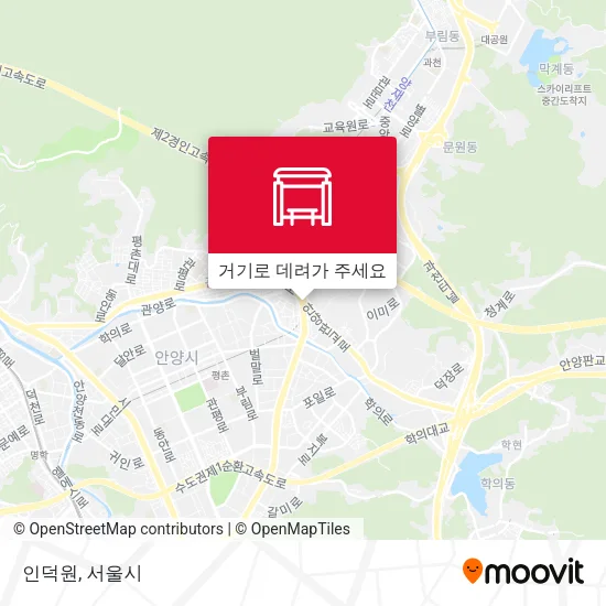 인덕원 지도
