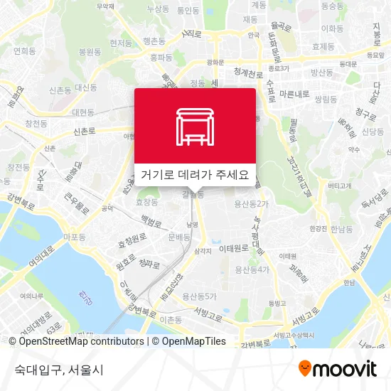 숙대입구 지도