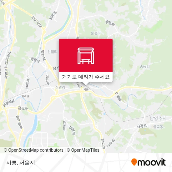 사릉 지도