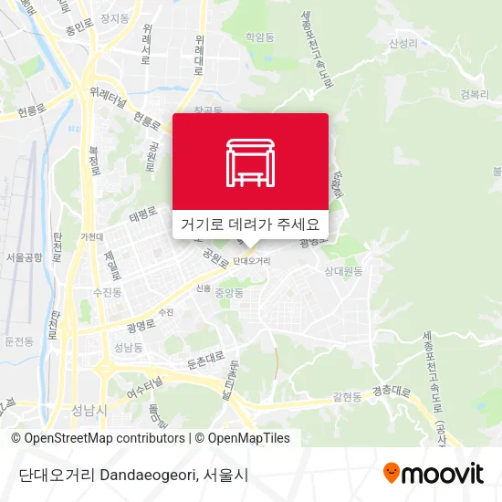 단대오거리 Dandaeogeori 지도