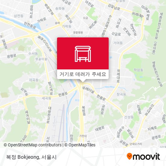 복정 Bokjeong 지도