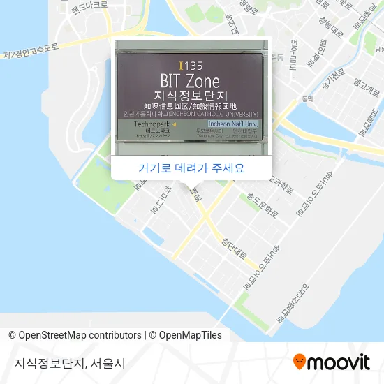 지식정보단지 지도