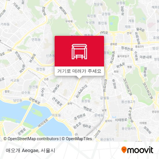 애오개 Aeogae 지도