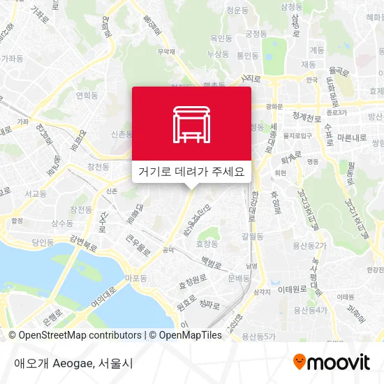 애오개 Aeogae 지도