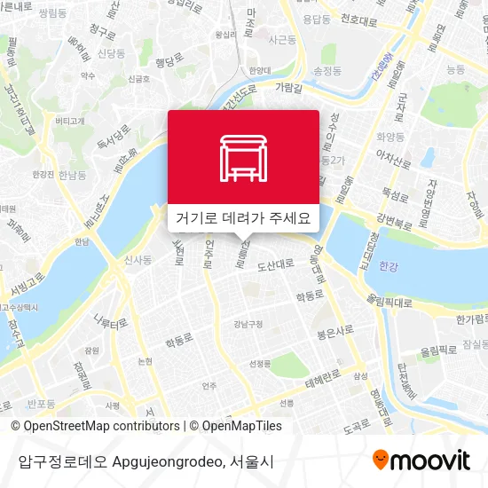 압구정로데오 Apgujeongrodeo 지도