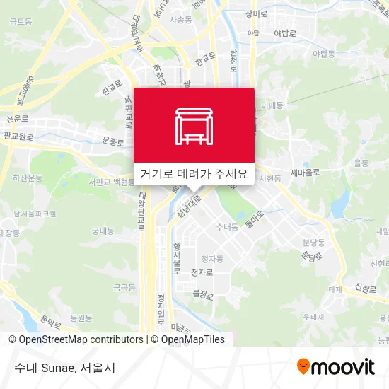 수내 Sunae 지도