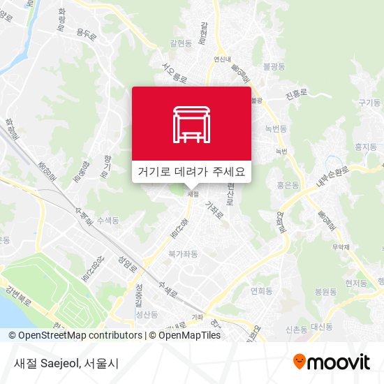 새절 Saejeol 지도