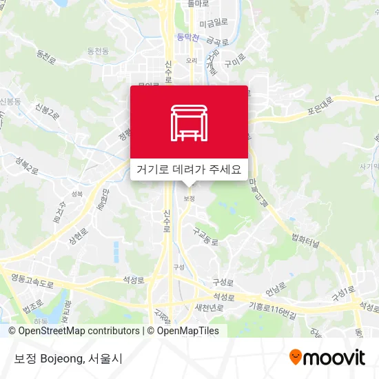 보정 Bojeong 지도