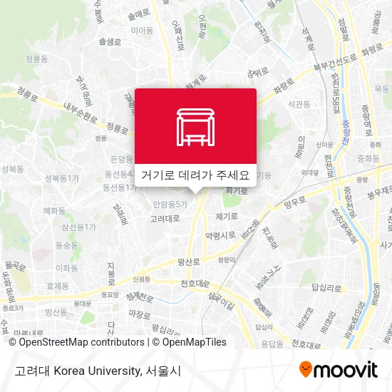 고려대 Korea University 지도