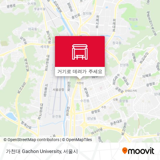 가천대 Gachon University 지도