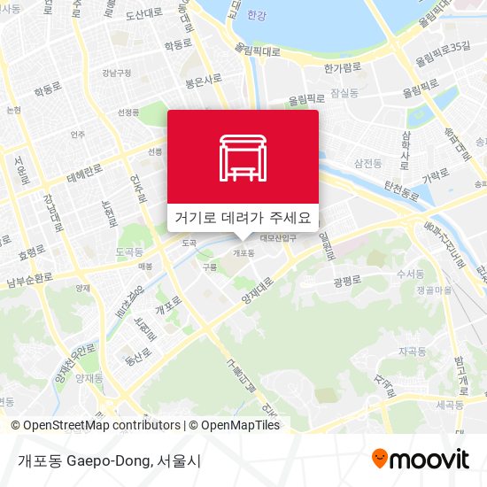 개포동 Gaepo-Dong 지도