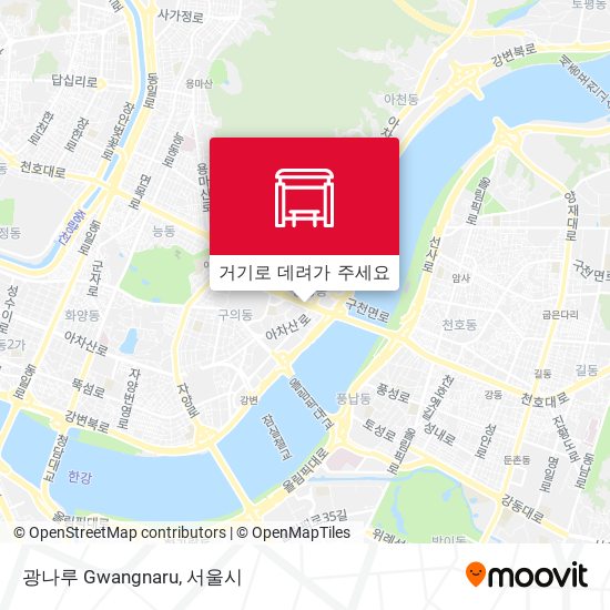 광나루 Gwangnaru 지도