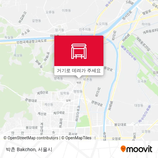 박촌 Bakchon 지도