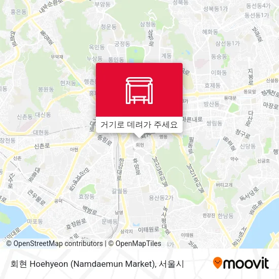 회현 Hoehyeon (Namdaemun Market) 지도