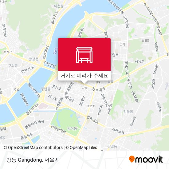 강동 Gangdong 지도