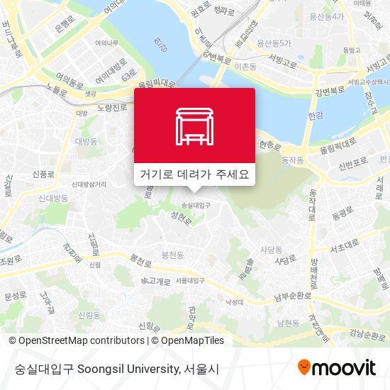 숭실대입구 Soongsil University 지도