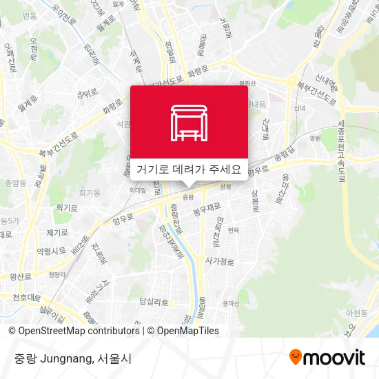 중랑 Jungnang 지도