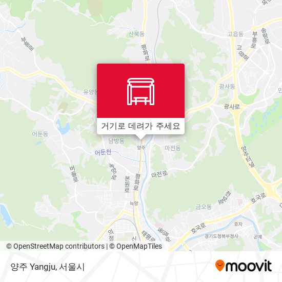 양주 Yangju 지도