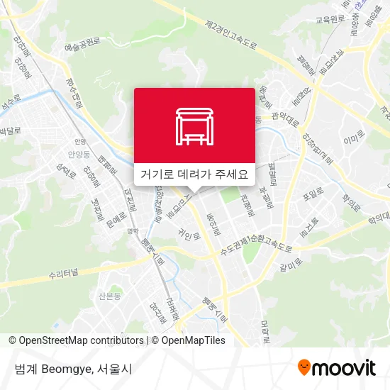 범계 Beomgye 지도