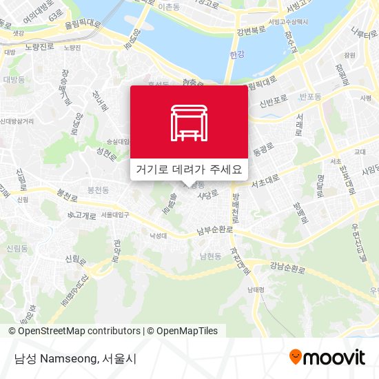 남성 Namseong 지도