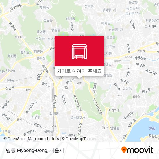 명동 Myeong-Dong 지도